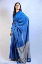 Azure Grace khadi Saree - Image 3