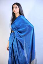 Azure Grace khadi Saree - Image 4