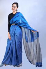 Azure Grace khadi Saree - Image 5