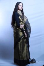 Bronze Midnight Tissue Saree - Image 5