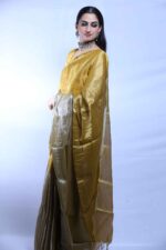 Golden Hour Tissue Saree - Image 3