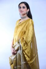 Golden Hour Tissue Saree - Image 4