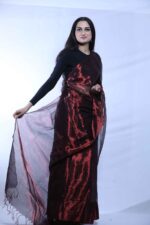Maroon Muse Tissue Saree