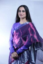 Royal Amethyst Tissue Saree - Image 4