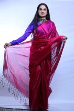 Rani Radiance Tissue Saree - Image 4