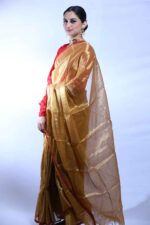 Sunlit Majesty Tissue Saree - Image 3