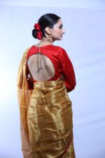 Sunlit Majesty Tissue Saree - Image 4