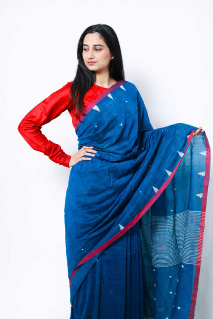 Neel Sutra Cotton Saree