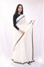 Shwet Prerna Cotton Saree - Image 3