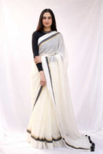 Shwet Prerna Cotton Saree - Image 4