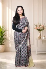 Noor-e-Ajrakh  Modal Silk Saree - Image 2
