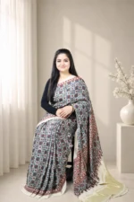 Noor-e-Ajrakh  Modal Silk Saree - Image 3