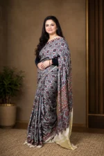 Noor-e-Ajrakh  Modal Silk Saree